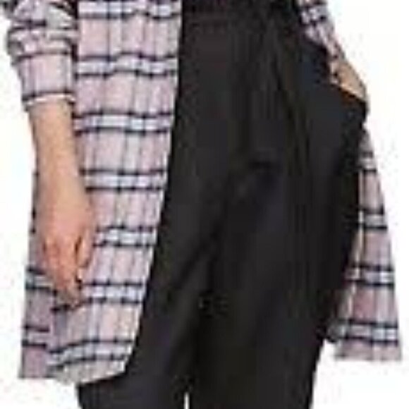 Isabel Marant Etiole Flannel Pink And Blue Plaid Shirt Dress Size 36 (6) - Picture 3 of 11